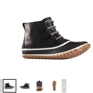 Sorel Women's Out-N-About Leather Boots - Black